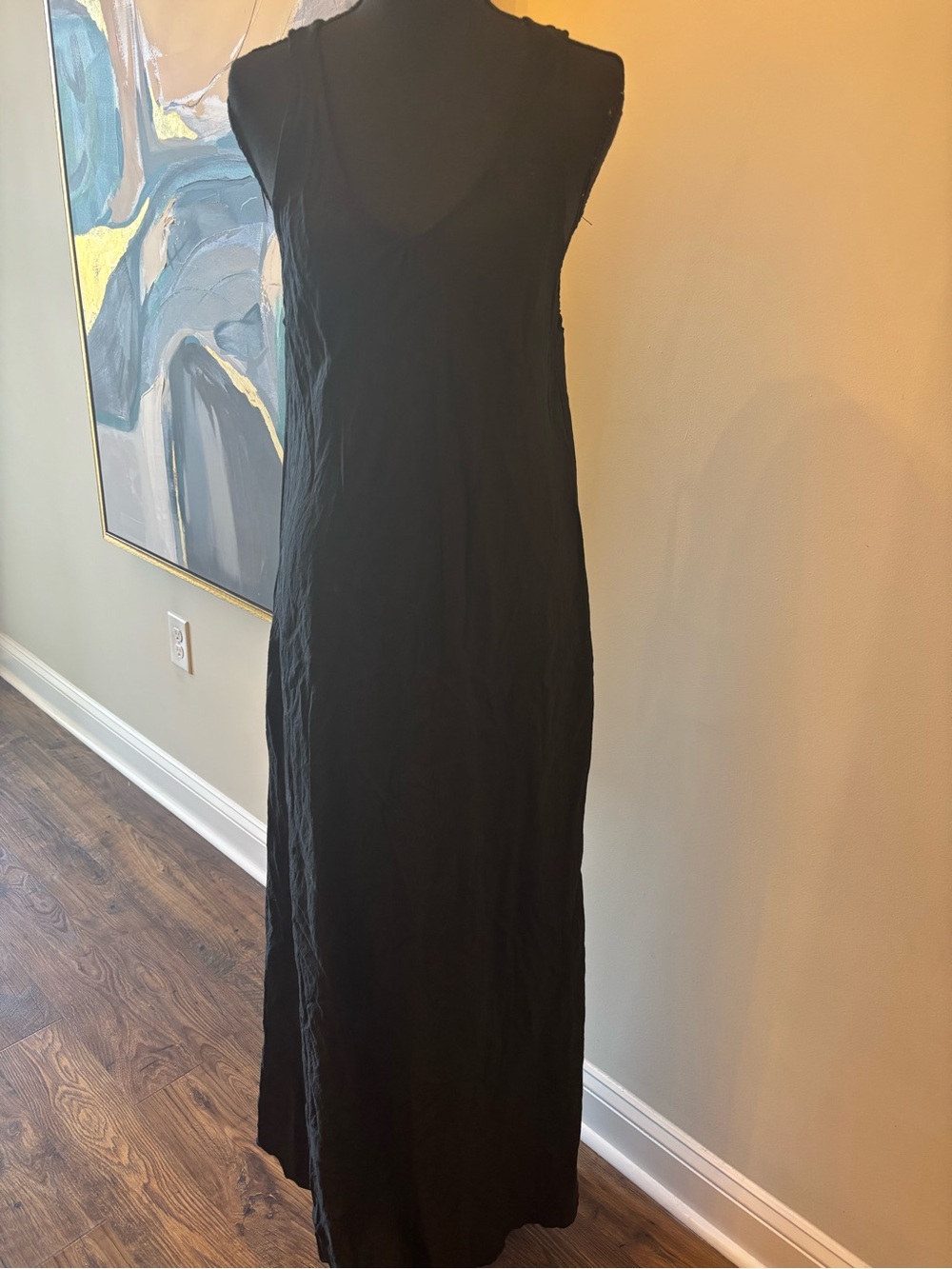 Sleeveless Black Maxi Dress - Minimalist Everyday Maxi